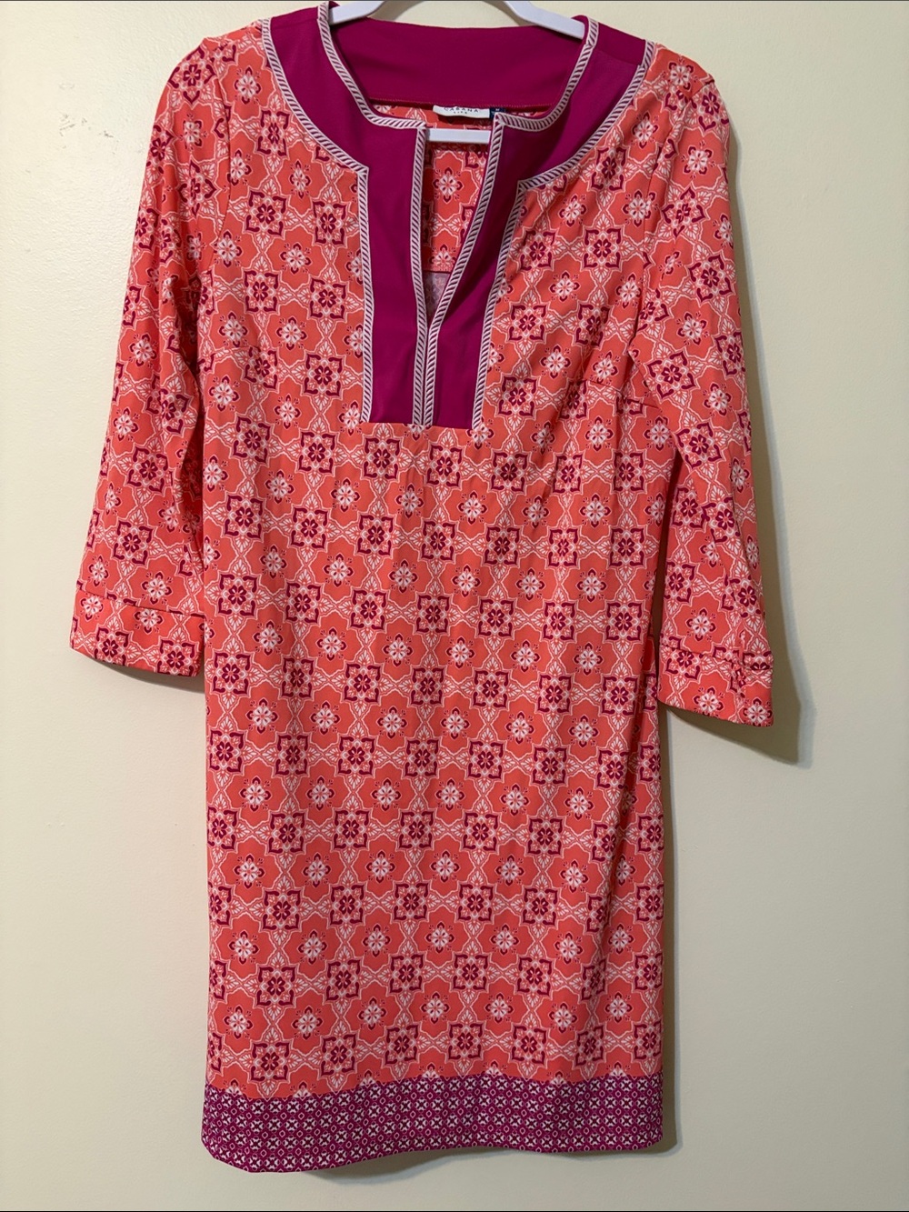 Cabana Life Coral Gables Embroidered Tunic Dress